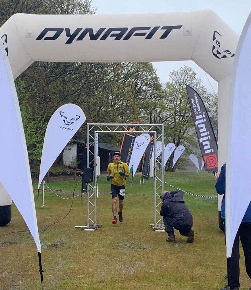 Liam finishing The Lap in 10th place
